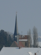 Kirche Langebrück. Foto: R. Reitz, fotografiert am 11.2.2012